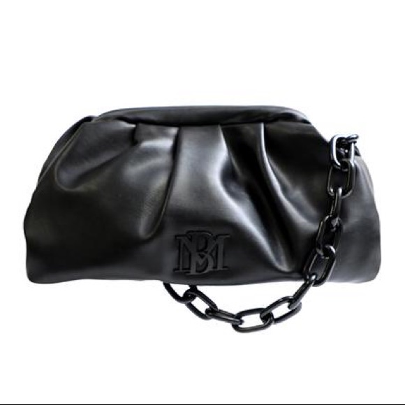 New badgley mischka black shoulder chain bag - Picture 10 of 10